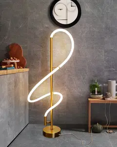 Soggiorno lampada verticale divano lampada da terra minimalista in Silicone e ferro