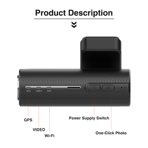 자동차 용 미니 4K 대시 캠 비디오 카메라 전면 및 후면 듀얼 렌즈 4k 대시 카메라 4k + 2k 대시 캠 GPS 와이파이 자동차 <span class=keywords><strong>DVR</strong></span> HD 4k 대시 캠 - Product Image 6