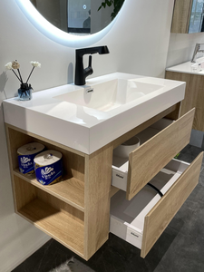 质量保证开放式欧式豪华家具壁挂式浴室梳妆台 - Product Image 4