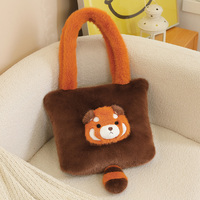 Sac à dos en peluche douce en forme d'animal, trois styles adorables, poignées moelleuses, grande capacité, tailles personnalisées pour usage quotidien, cadeau unisexe