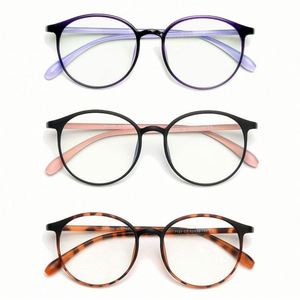 Monturas de Gafas Redondas Retro TR90 de Moda al por Mayor con Logotipo Personalizado para Mujer, Gafas de Computadora con Bloqueo de Luz Azul para Mujer - Product Image 1