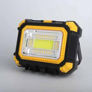 Nouvelle lampe de travail LED rechargeable 2026, haute luminosité, double source lumineuse COB LED, étanche, projecteur portable avec support pour - Product Image 4