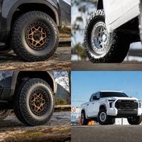 Jantes tout-terrain Viaol Custom Forged True Beadlock 17x8.5 17x9 18x9 20x9 5x127 6x135 6x139.7 compatibles Tacoma Jeep F150