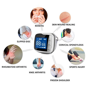 Jam tangan terapi fisik Diabetes, peralatan terapi Laser dingin empat warna, jam tangan medis bersertifikat ISO 13485 - Product Image 5