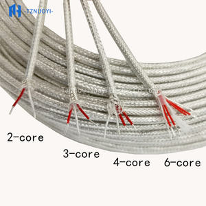 Câble de compensation PT100 à 2, 3, 4 ou 6 conducteurs, <span class=keywords><strong>isolation</strong></span> FEP/PTFE/PFA, blindage en cuivre argenté, capteur de résistance <span class=keywords><strong>thermique</strong></span> - Product Image 2