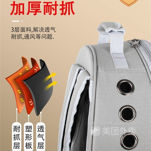 Transparent <b>Cat</b> Carrier 33x28x44cm Portable Pet <b>Backpack</b> Space Capsule Style For <b>Cats</b> Dogs - Product Image 2
