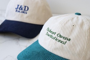 Embroidered Corduroy Baseball Cap Two Tone Adjustable Unisex <b>Dad</b> <b>Hat</b> Front Panel Logo 6-Panel Structured Vietnam Manufacturer - Product Image 3