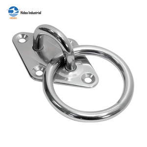 <span class=keywords><strong>Anneau</strong></span> de jonction HIDEA de qualité marine, en acier inoxydable AISI 304/316, avec plaque et <span class=keywords><strong>anneau</strong></span> polis miroir, emballage carton - Product Image 1