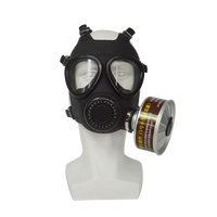 Vente directe d'usine Protection chimique Masque à gaz tactique factice factice en caoutchouc avec des prix bon marché