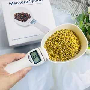 Balance de cuisine numérique multifonctionnelle en plastique avec cuillère doseuse pour aliments pour animaux, cuillère de mesure électronique précise pour la pâtisserie et les animaux de compagnie (1 pièce) - Product Image 6