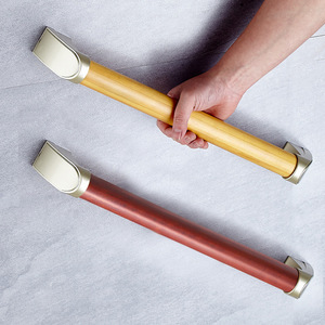 Barras de apoyo de madera maciza montadas en la pared, antideslizantes, capacidad de 300 lb, diseño moderno, pasamanos de seguridad para baño para personas mayores - Product Image 3