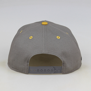 Cappello Snapback Personalizzato a 6 Pannelli con Corona Alta, Ricamo Metallico 3D Dorato, Visiera Piatta, Stile Sportivo Hip Hop per Esterni - Product Image 4