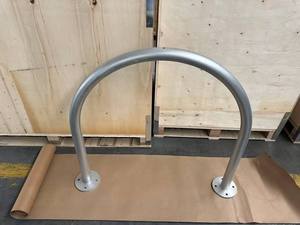 Portabiciclette a Cerchio Zincato Montato a Parete in Acciaio Q235 Resistente - Product Image 3