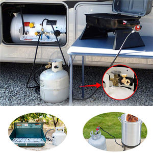 <span class=keywords><strong>Adaptateur</strong></span> de réservoir de propane en laiton universel avec manomètre convertit POL en QCC1 - Product Image 6