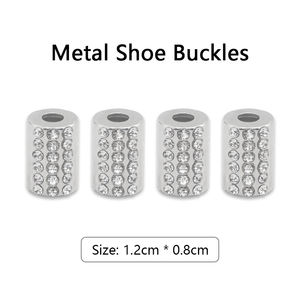 <span class=keywords><strong>Cordones</strong></span> Planos Elásticos con Hebilla de Metal de Diamante, <span class=keywords><strong>Cordones</strong></span> Planos <span class=keywords><strong>sin</strong></span> Lazos para <span class=keywords><strong>Zapatillas</strong></span> de Deporte, 1 Par, Novedad, 1 Par - Product Image 5