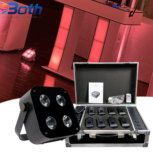 IR4 Powerful RGBWA+UV 6-in-1 LED Battery Uplight with WiFi APP and Wireless DMX Control - Product Image 1