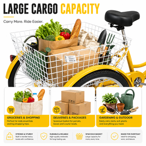 Tricycle cargo à châssis ouvert WOWI à propulsion humaine, taille 24, pour les acheteurs européens et américains - Product Image 4