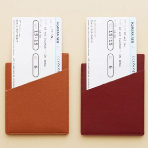 Porta pasaportes/bolsa de viaje de cuero PU estilo coreano, para documentos, tarjetas, billetes de avión y billetes de tren. - Product Image 3