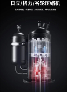 เครื่องปรับอากาศแบบติดผนังในตู้ 1200W 4000BTU พร้อมคอมเพรสเซอร์ ใช้สารทำความเย็น R134a แบบติดตั้งด้านใน - Product Image 5