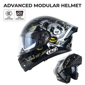 Casco Modular Abatible con Logotipo Personalizado OEM ODM, Casco Integral para Motocicleta con Doble Visor ABS EPS, <span class=keywords><strong>Precio</strong></span> de Fábrica - Product Image 1