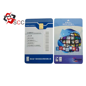 Thẻ Trắng Thông Minh Pvc Với Dải Từ Fluerescent Security Và Sle5528 Chip Liên Lạc - Product Image 5