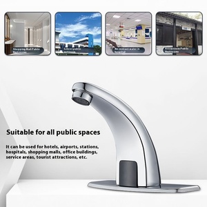 Robinet sans contact à capteur de luxe moderne mélangeur automatique de lavabo de salle de bain noyau de valve en céramique en cuivre pour chambre à coucher - Product Image 6