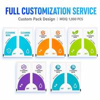 1+2 Kuru Islak Mikrofiber Temizlik Mendilleri Bireysel Paket Anti-statik Alkol Ekran Koruyucu Kurulum Mendilleri PC Laptop için