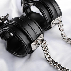 Sexy Tools for Man Woman Bondage SM Sex Handcuffs Tools Kit <strong>BDSM</strong> Restrain Bondage <strong>Set</strong> Padded Red Wrist Adult Handcuffs Sex Toys - Product Image 3
