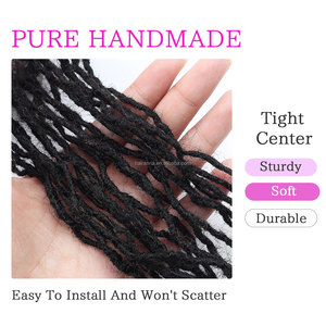 Wholesale Dreadlocks Interlocs Human Hair <strong>Micro</strong> Loccs Stocked Sister Locs <strong>Extensions</strong> 0.2cm - Product Image 5