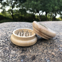 Broyeur à herbes à épices en bois 2 pièces, 53mm, 1200mm, accessoires de fumage, vente en gros