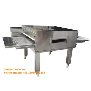 60 pcs/h 9 pollici pizze forno commerciale nastro trasportatore Pizza ristorante macchine per la produzione di Pizza forno elettrico per la vendita