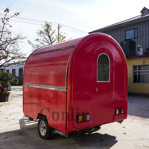 Kiosque à thé mobile, chariot à café, kiosque à café de style français avec roues à vendre - Product Image 2