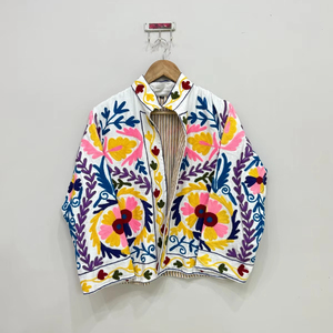 Suzani เสื้อโค้ทเอวไซส์ M สำหรับผู้หญิง, เสื้อโค้ทตัวหลวมฟรีไซส์และใส่สบายพอดีกับซัพพลายเออร์ทุกไซส์จากอินเดีย - Product Image 1