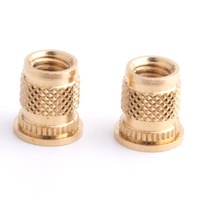 Inserts en laiton sans plomb EN12164 CW614N pour moulage par injection, taille personnalisée, usinage CNC