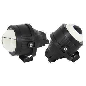 Lampu Sorot Kabut LED Universal Tiga Warna Hi/<span class=keywords><strong>Lo</strong></span> Beam 55W/PCS Bi LED Proyektor Lensa 3 Inch - Product Image 2