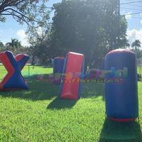 Packs de terrain de compétition colorés, jeux de sport, bunkers de paintball gonflables personnalisés, vente en gros