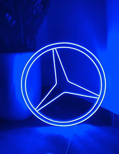 Letrero de Neón LED Hecho a Mano con el Logotipo de Mercedes, Letrero de Neón con Logotipo de Auto, USB de 5V con Atenuación - Product Image 2