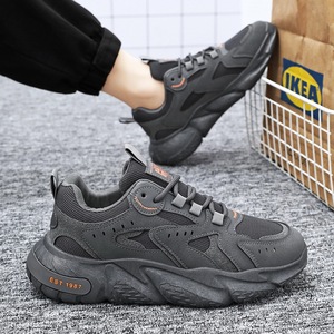 Zapatillas Deportivas de Malla Transpirable con Cordones para Hombre, Otoño, Suela Gruesa, Casuales, Resistentes a las Manchas, Estilo Joker Torre - Product Image 3