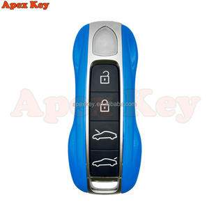 Fundas de Repuesto para Llaves de Alta Calidad en Color Azul Profundo para Porsche con Adhesivos para Crear Marcos de Fotos Artísticos - Product Image 6