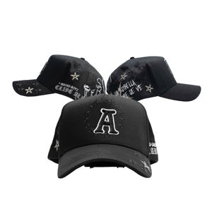 En stock: Gorras Dand Hats A-Frame con diamantes de imitación, forro de satén, Gorras Junior H <span class=keywords><strong>2.0</strong></span>, Set completo de gorras deportivas de béisbol - Product Image 6