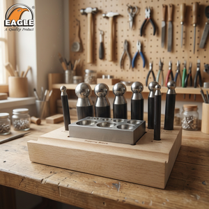 EAGLE Brand Jewellery Making Tools 9 Pcs Dapping Set 2.200 Kg Model 29.0408 for Necklace & Ring Making - Product Image 3