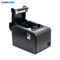 Printer Resi Termal Kecepatan Tinggi Termasuk Pemotong Kertas Otomatis Pencetakan 80mm Rendah Kebisingan Ukuran Kecil Printer POS Kode QR