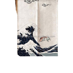 Nouvelle Collection 2024 : Rideau de Porte Semi-Occultant en Lin Imprimé Style Japonais pour Cuisine et Salle de Bain - Product Image 3