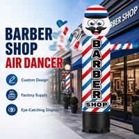 Mannequins tubulaires gonflables personnalisés avec souffleurs pour danseurs aériens, adaptés aux publicités extérieures lors de l'ouverture de salons de coiffure