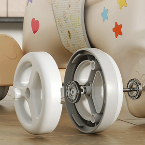 ม้าโยกที่มั่นคงสำหรับเด็กอายุ 3-8 ปี: ฐานกว้างพิเศษ, 35 °   โยกได้อย่างปลอดภัย, พลาสติก HDPE, ไม่มีขอบคม - Product Image 5