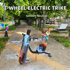 รถสามล้อไฟฟ้าดริฟท์ไทรค์ 36V สกู๊ตเตอร์ดริฟท์สำหรับเด็ก ยาง 8 นิ้ว ความเร็วสูงสุด 11-20 กม./ชม. - Product Image 1