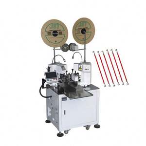 Double End Stripping Cutter Crimping Machine Cutting Peeling <b>Crimper</b> Equipment - Product Image 1