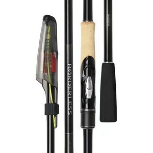 Canne à pêche télescopique en carbone pour surfcasting sans bordure 3,8 m, action moyenne rapide, pour pêche en mer, guides SIC, 2,0 kg - Product Image 1