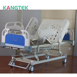เตียงผู้ป่วยแบบใช้มือหมุนสามฟังก์ชั่น ขายดี เตียงโรงพยาบาลแบบหมุนด้วยมือสามจุด - Product Image 4