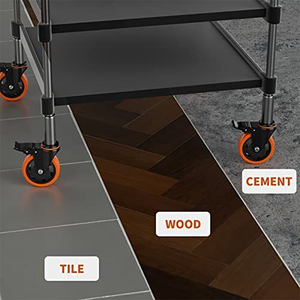 Schwarzes glattes und nicht markierendes Kugellager Schwerlast-Möbel-Roller-Rad Dreh-Rollwagen - Product Image 5